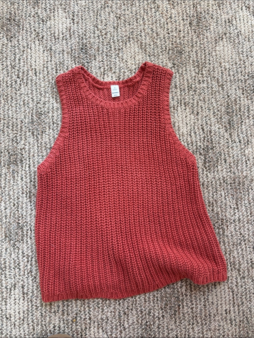 Old Navy Chunky Knit Tank Top - Rust